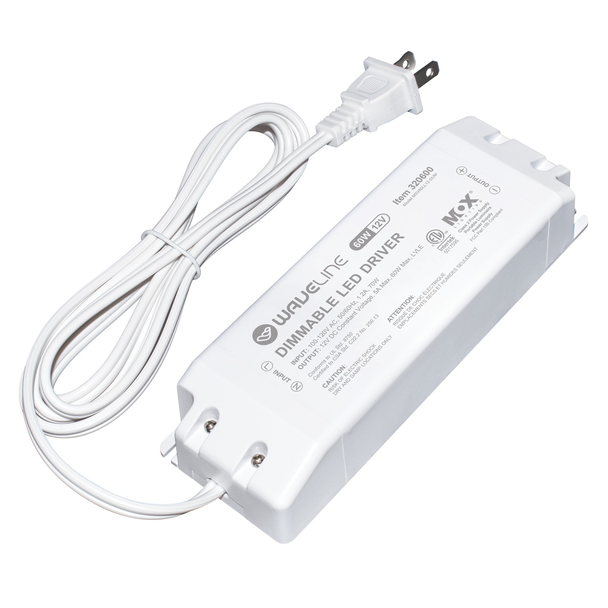 12V Dimmable LED Light Driver - 24W & 60W